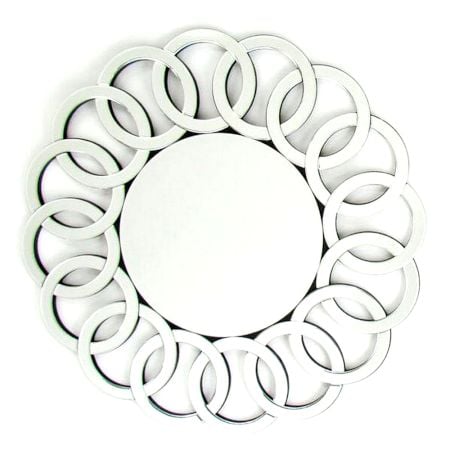 Interlinked Circular Ring Wall Mirror
